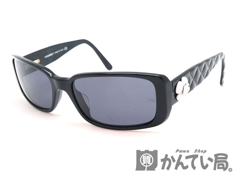 CHANEL サングラス 5111 ココマーク ブラック ブルー カメリア 黒 シャネル サングラス - 5111 プラスチック CHANEL サングラス 5111