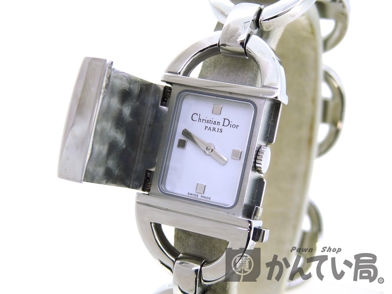 Christian Dior【クリスチャンディオール】パンディオラ ブレス レディース腕時計 クオーツ ホワイト D78-100【中古】USED-7  AB かんてい局買取専門店 ｐ296-469