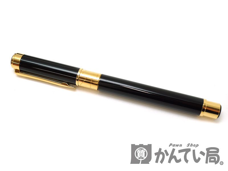 WATERMAN【ウォーターマン】　万年筆　ゴールド×ブラック　ペン　筆記具　インクなし　小物　【中古】　USED-8　質屋　かんてい局北名古屋店　n19-402