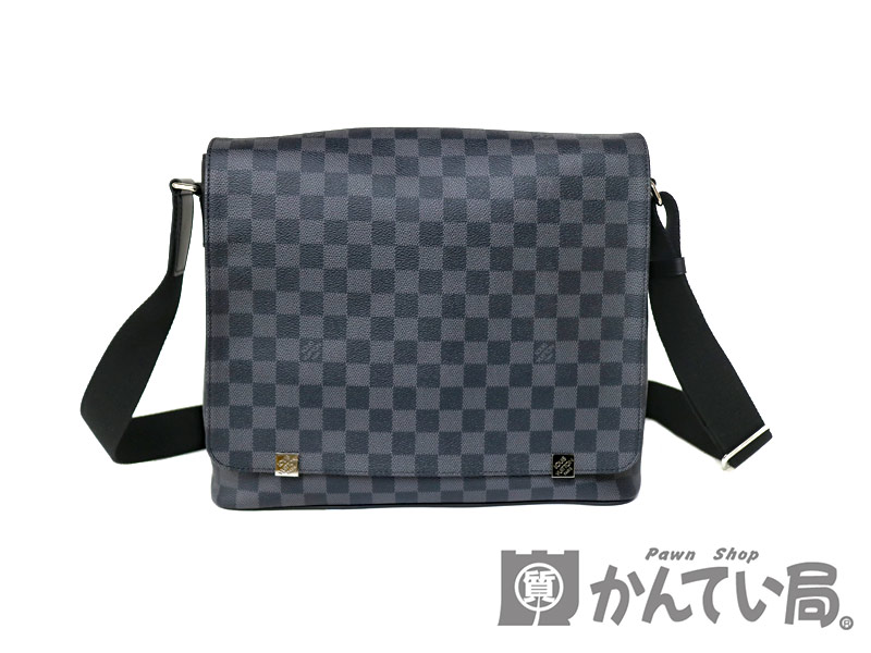 LOUIS VUITTON【ルイヴィトン】　N41029　ディストリクト MM NM　ダミエ・グラフィット　ブラック　グレー　斜め掛け　ショルダー　メンズ　【中古】未使用品　　質屋かんてい局小牧店　c19-1839