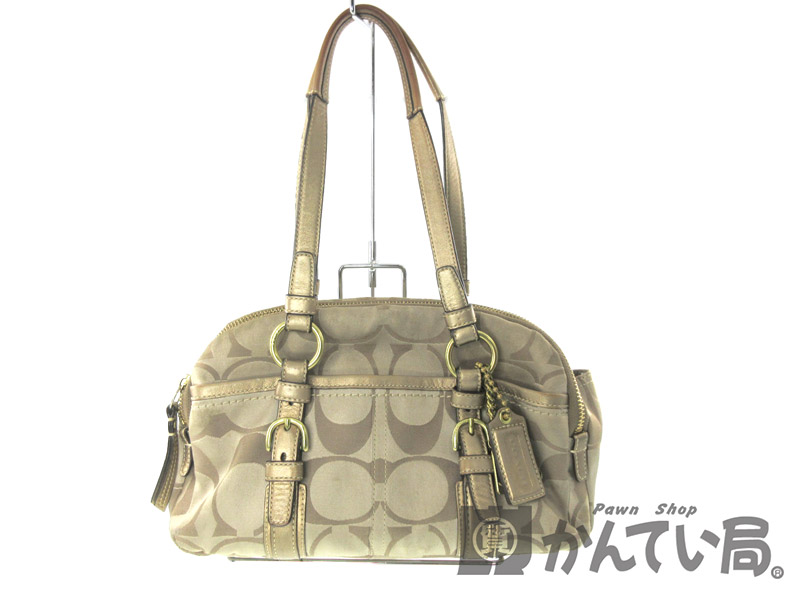中古・古着通販】COACH (コーチ) ミニボストンバッグ ブラウン