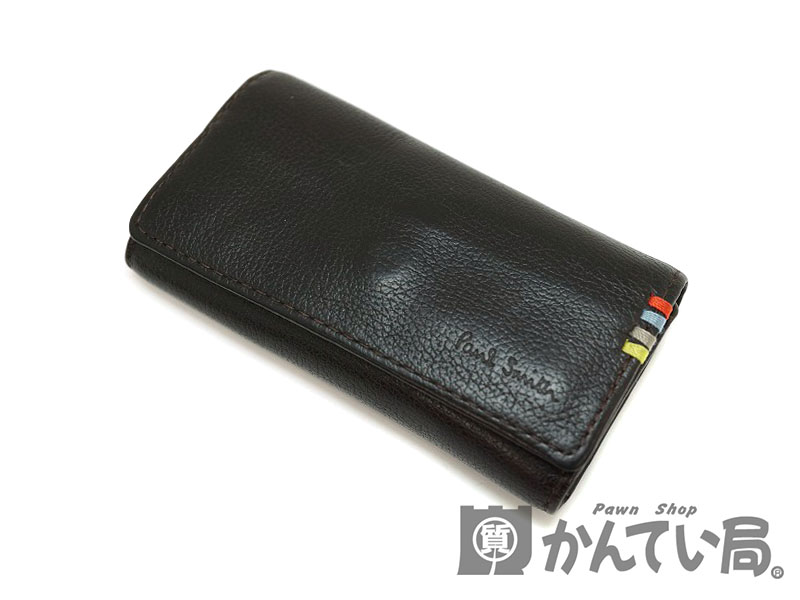 質屋かんてい局オンラインショップ Paul Smith ポールスミス キーケース レザー ブラック系 ブルー系 パープル系 イエロー系 レッド系 カギ 鍵 メンズ 中古 Used 6 質屋かんてい局北名古屋店 N19 3048