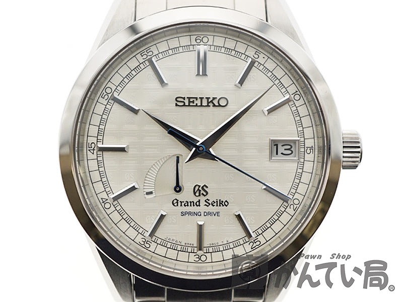 セイコー SEIKO Grand Seiko グランドセイコー　スプリングドライブ 世界1500本限定 SBGA111 アイボリー ステンレススチール メンズ 腕時計