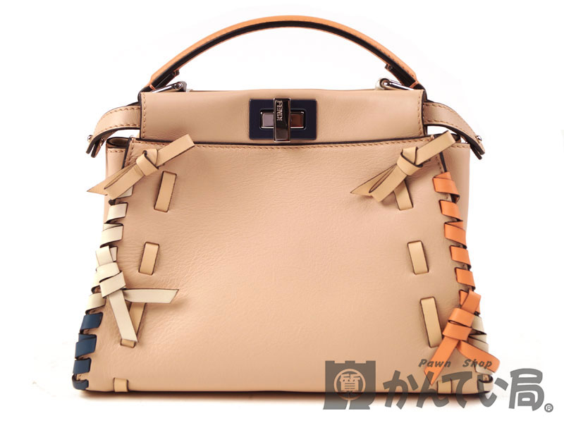FENDI 8BN244 ピーカブー ミニ トートバッグ 2WAY FENDI フェンディ ピーカブー ミニ 2way ハンドバッグ セレリア