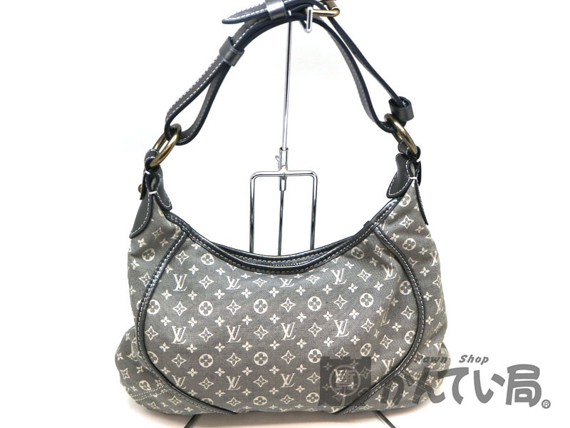 LOUIS VUITTON【ルイヴィトン】　M95620　マノンPM　モノグラムミニラン　コットンキャンバス　レザー　プラティーヌ　グレー系　LV  レディース　ハンドバッグ　USED-7【中古】 a19-10645 質屋　かんてい局茜部店