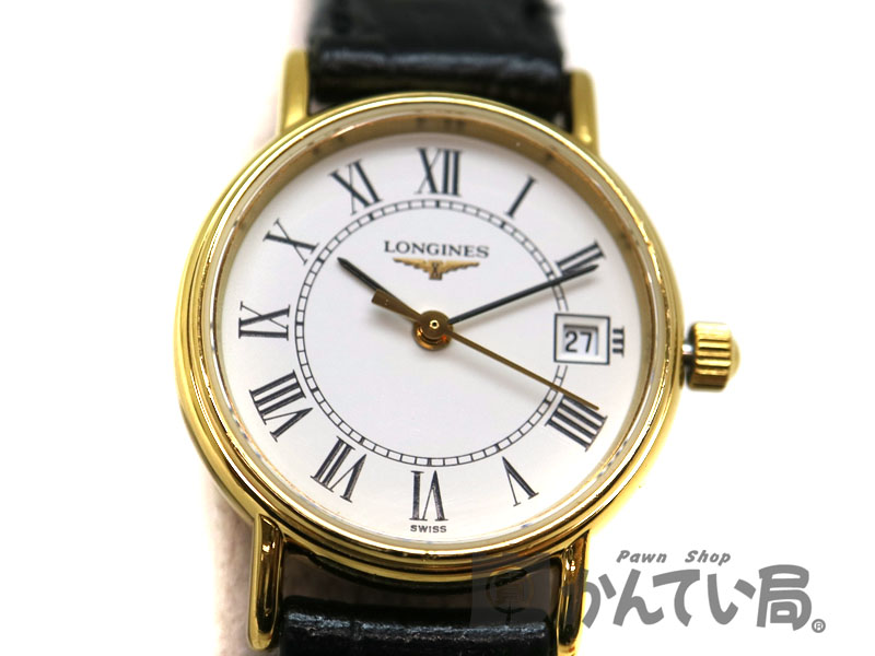 質屋かんてい局オンラインショップ / LONGINES【ロンジン】 L4.136.2 グランドクラシック ステンレススチール 革ベルト クォーツ  ブランド ファッション レディース 腕時計 【中古】 質屋 かんてい局茜部店 USED-6 a19-10919