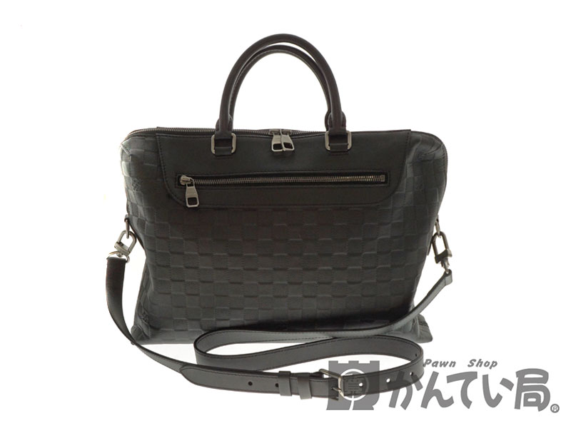 LOUIS　VUITTON【ルイヴィトン】 N48261 PDJ NM ビジネスバッグ　ブリーフケース 鞄　メンズ　ダミエ・アンフィニ  ブラック系【中古】USED-8 質屋　かんてい局北名古屋店 n19-8266