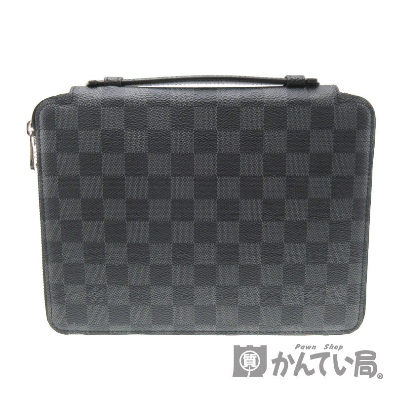 LOUIS VUITTON - ルイ・ヴィトン ダミエ グラフィット iPad エッセンシャル N63034 タブレットケース Louis Vuitton Damier Graphite Canvas iPad Essential Case
