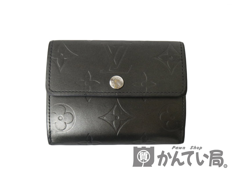 LOUIS VUITTON【ルイヴィトン】M65122　ラドロー　コインケース　モノグラム・マット　LV　ロゴ　小銭入れ　コンパクト　グレー系  【中古】USED-6　かんてい局小牧店　c3101671928500001