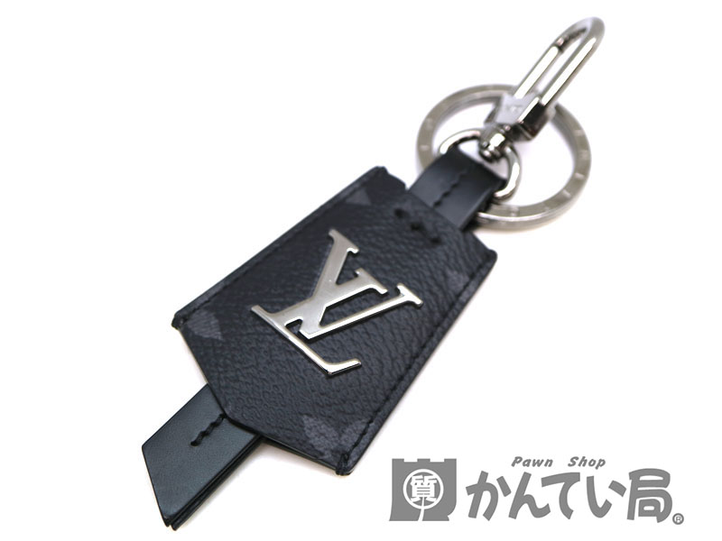 LOUIS　VUITTON【ルイヴィトン】M63620　ポルトクレ　クロッシュ　クレ　キーリング　キーホルダー　金属素材　シルバー系　 モノグラムエクリプス　グレー系　LV　USED-7【中古】　a3102350928600012 質屋　かんてい局茜部店