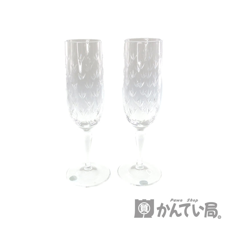 TIFFANY&Co.【ティファニー】『シャンパンペアグラス』上品　プレゼント　ブランド　食器　【中古】USED-S【10】特上品　k3103144928900001　質屋　かんてい局春日井店