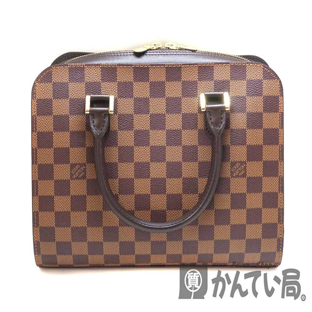 質屋かんてい局オンラインショップ / LOUIS VUITTON【ルイ・ヴィトン】N51155 トリアナ ハンドバッグ 鞄 カバン ダミエ・エベヌ  キャンバス ブラウン系 スクエア フォルム 四角 レディース【中古】USED-7 質屋かんてい局北名古屋 n3100314928800045