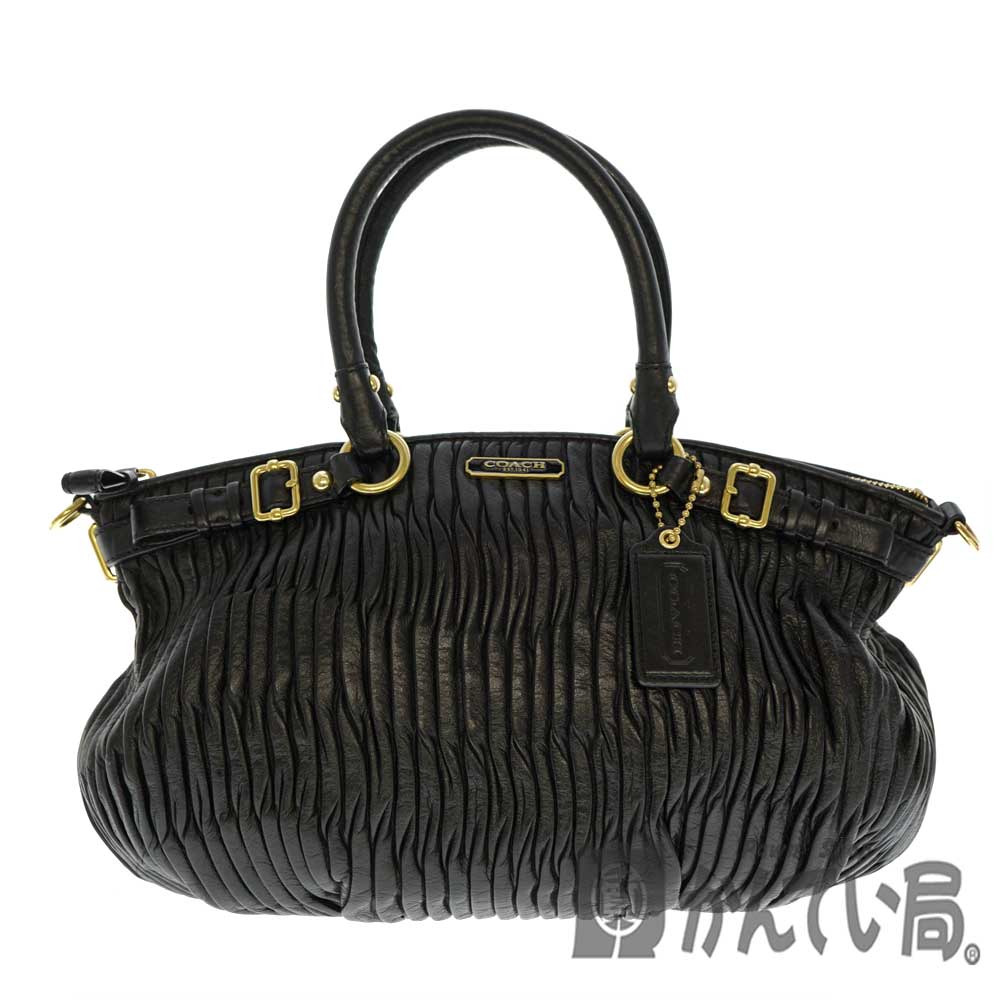 COACH【コーチ】F18620 2WAYバッグ ハンドバッグ ショルダーバッグ レザー ブラック 黒 レディース【中古】 USED-8 質屋 かんてい局北名古屋店 n20-490