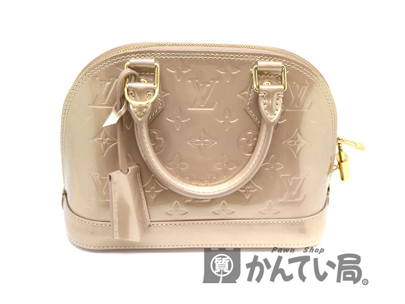 LOUIS VUITTON【ルイ・ヴィトン】M91752　アルマBB　ハンドバッグ　ショルダーバッグ　モノグラム・ヴェルニキャンバス　鞄　ベージュプードル　ベージュ系　A2000922　USED-6【中古】質屋　かんてい局 茜部店