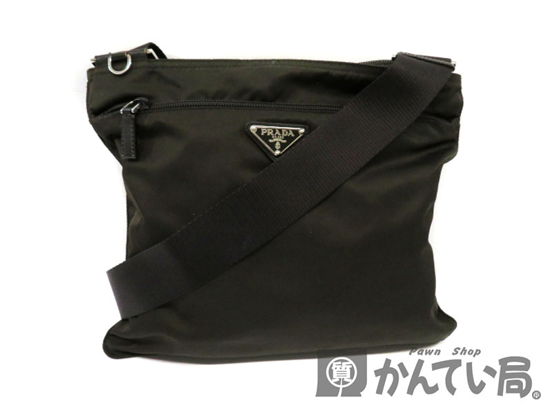 PRADA【プラダ】ショルダーバッグ 斜め掛け カーキ 男女兼用 ユニセックス 【中古】USED-6 質屋 かんてい局細畑店 h2000121