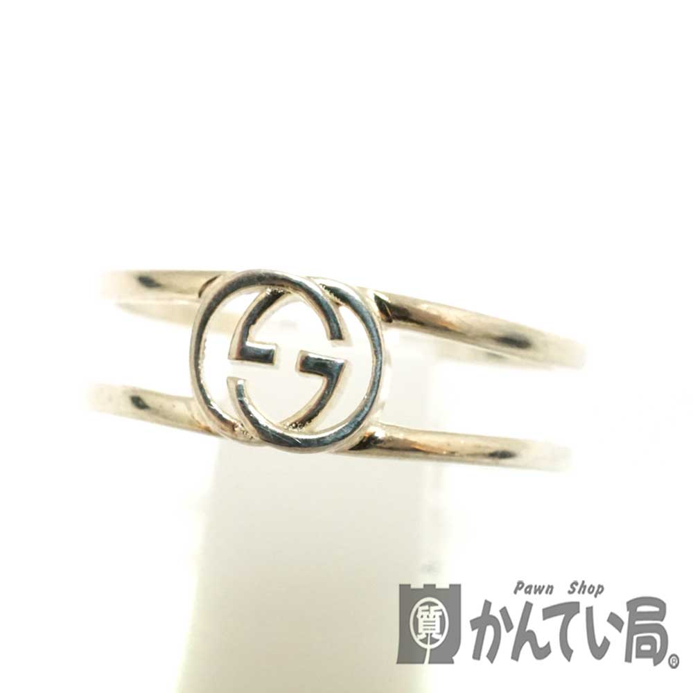 質屋かんてい局オンラインショップ Gucci グッチ インターロッキングgオープンリング Sv925 シルバー925 メンズ レディース 17 約16号 指輪 ゆびわ 中古 Used 6 質屋かんてい局北名古屋 N 591