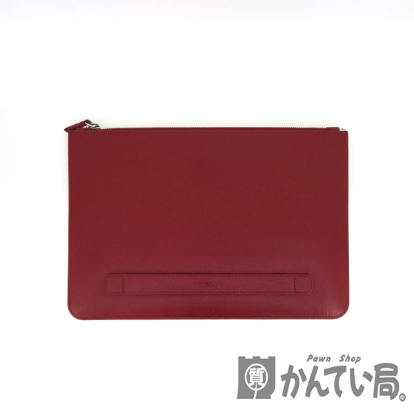 FURLA【フルラ】クラッチバッグ ipad ケース レッド系 ユニセックス ビジネス【中古】USED-10 未使用展示品 買取専門かんてい局大垣店  ｐ491-038