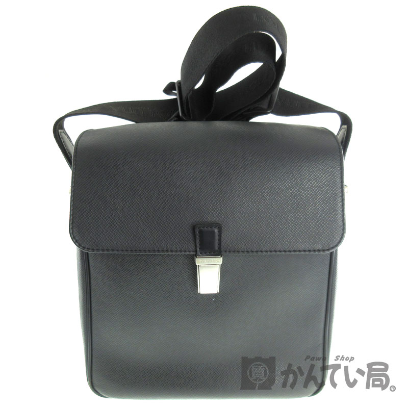 LOUIS VUITTON【ルイヴィトン】M30822　『ヤランガ』ショルダーバッグ　鞄　タイガレザー　アルドワーズ(ブラック系)　ブランド　ファッション　メンズ【中古】USED-B【6】k2001029-222　質屋　かんてい局春日井店