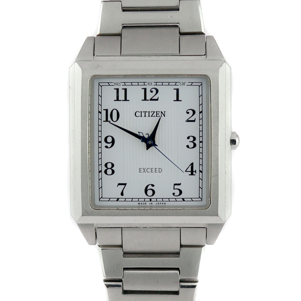 質屋かんてい局オンラインショップ Citizen シチズン At5000 58b エクシード 腕時計 ユニセックス チタン エコドライブ スクエア 中古 Used 6 質屋 かんてい局小牧店 C21 7155