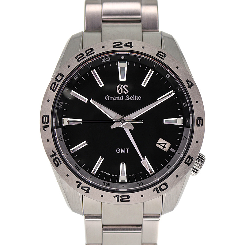 グランドセイコー Grand Seiko SBGN027/9F86-0AK0 スポーツコレクション クオーツ GMT  ブラック メンズ 腕時計【中古】