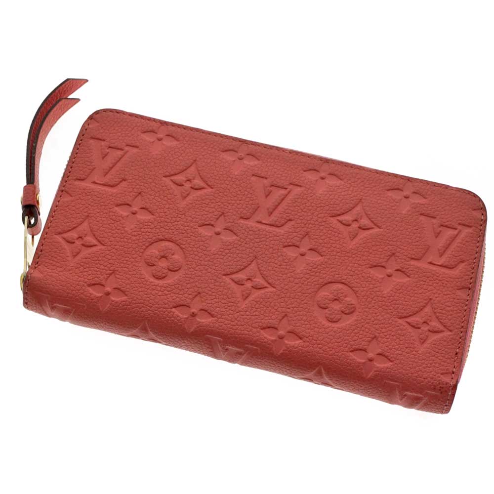 LOUIS VUITTON【ルイ・ヴィトン】M61788 ジッピーウォレット モノグラム・アンプラント ブロッサム　ピンク系  長財布 ラウンドファスナー レザー 型押し さいふ サイフ レディース 【中古】USED-5 質屋かんてい局北名古屋店 n20-7589