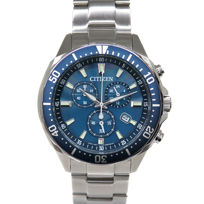 シチズン Citizen VO10-6772F H500S064597 エコドライブ ブルー文字盤 【中古】