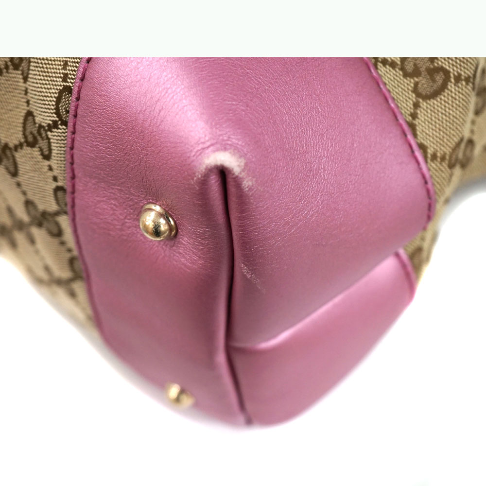 ミヤビGucci GGパターン トートバッグ ベージュ/ピンク 質屋かんてい局オンラインショップ / 北名古屋店 GUCCI【グッチ
