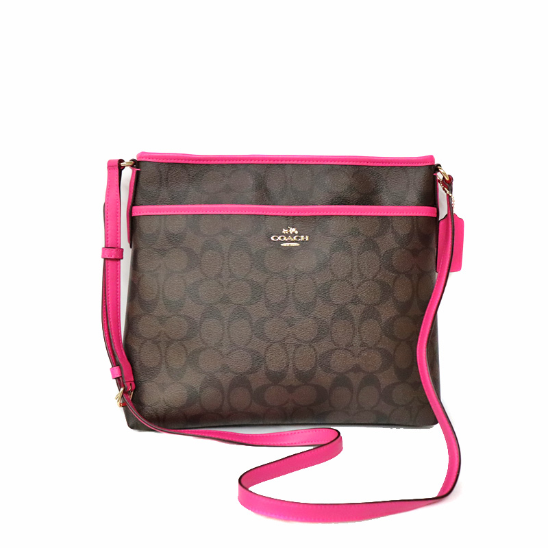 【美品】COACH ショルダーバッグ ホワイト/ピンク COACH 並行輸入 コーチ ショルダーバッグ アンドレア CO974