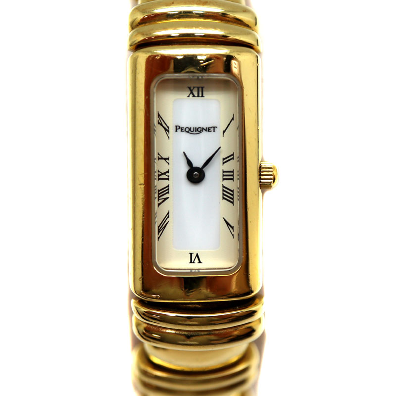 PEQUIGNET【ペキネ】クオーツ腕時計　ゴールド系　ブレスレット　レディース　腕時計　USED-6【中古】A21-180　質屋かんてい局茜部店