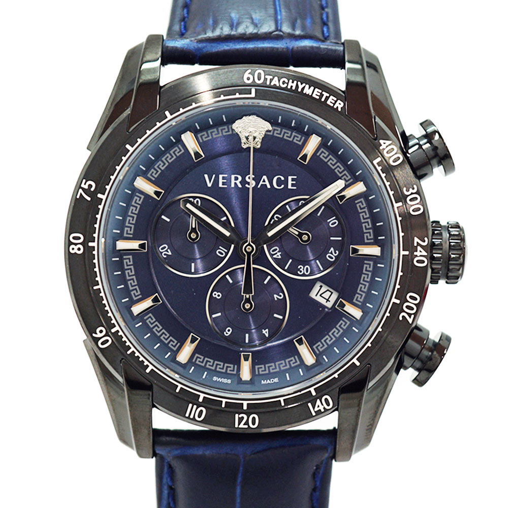 ヴェルサーチ Versace VEDB00418 V-RAY 腕時計 クロノグラフ【中古】