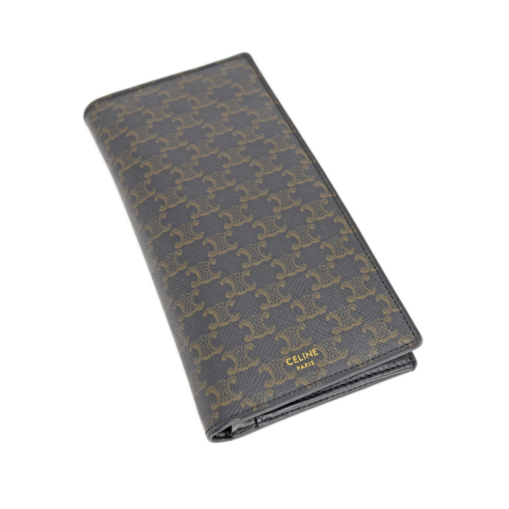 セリーヌ CELINE トリオンフ バーティカルウォレット 二つ折り長財布