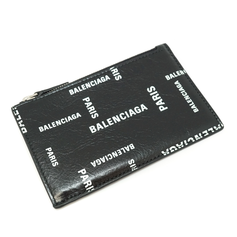 バレンシアガ Balenciaga 640535 コンパクトウォレット ブラック 財布【中古】