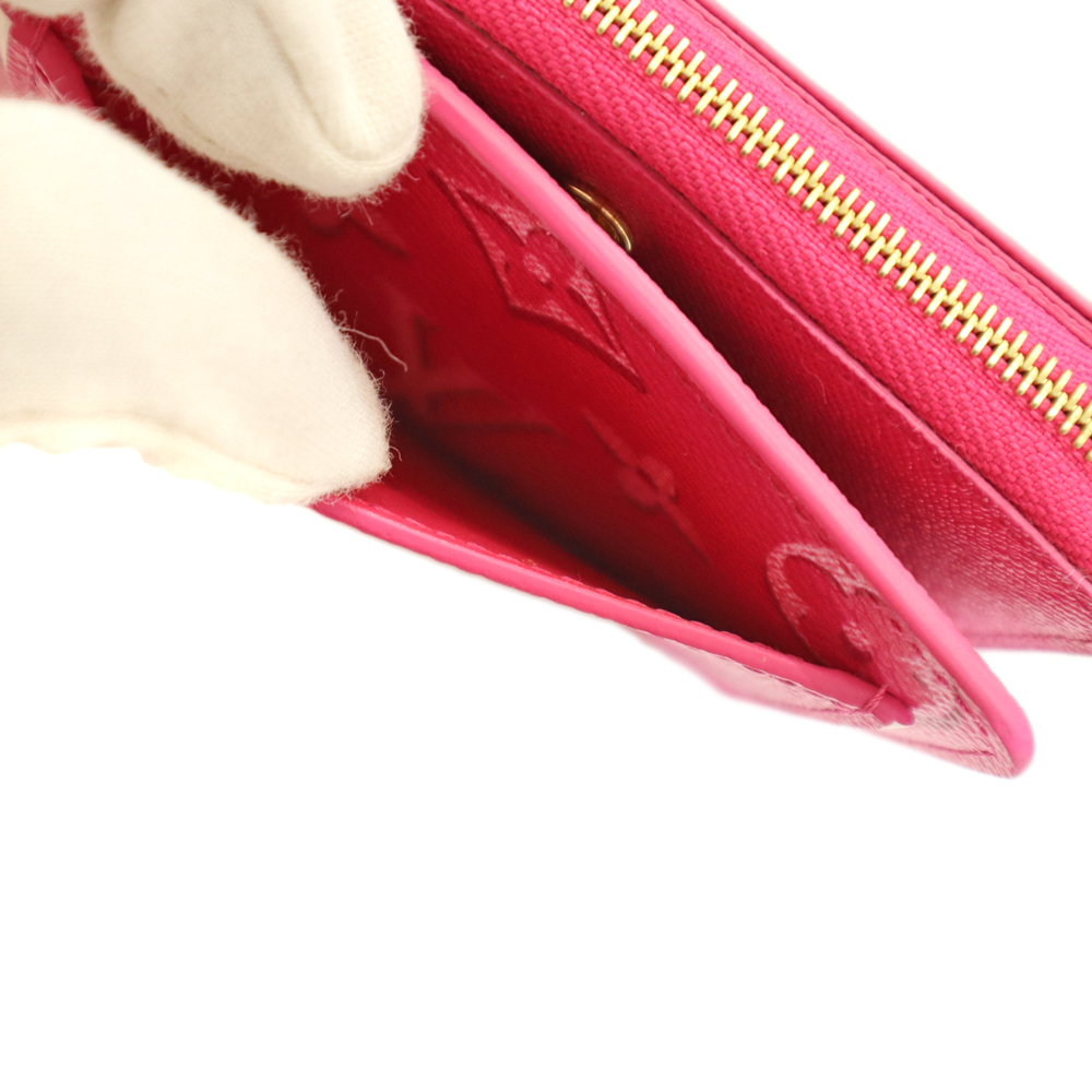 ルイヴィトン ポルトフォイユ ルー 二つ折り財布 モノグラム フォールフォーユー フューシャ M81472 LOUIS VUITTON 横浜BLANC LOUIS VUITTON（ルイ・ヴィトン） ポルトフォイユ ルー 二つ折り財布