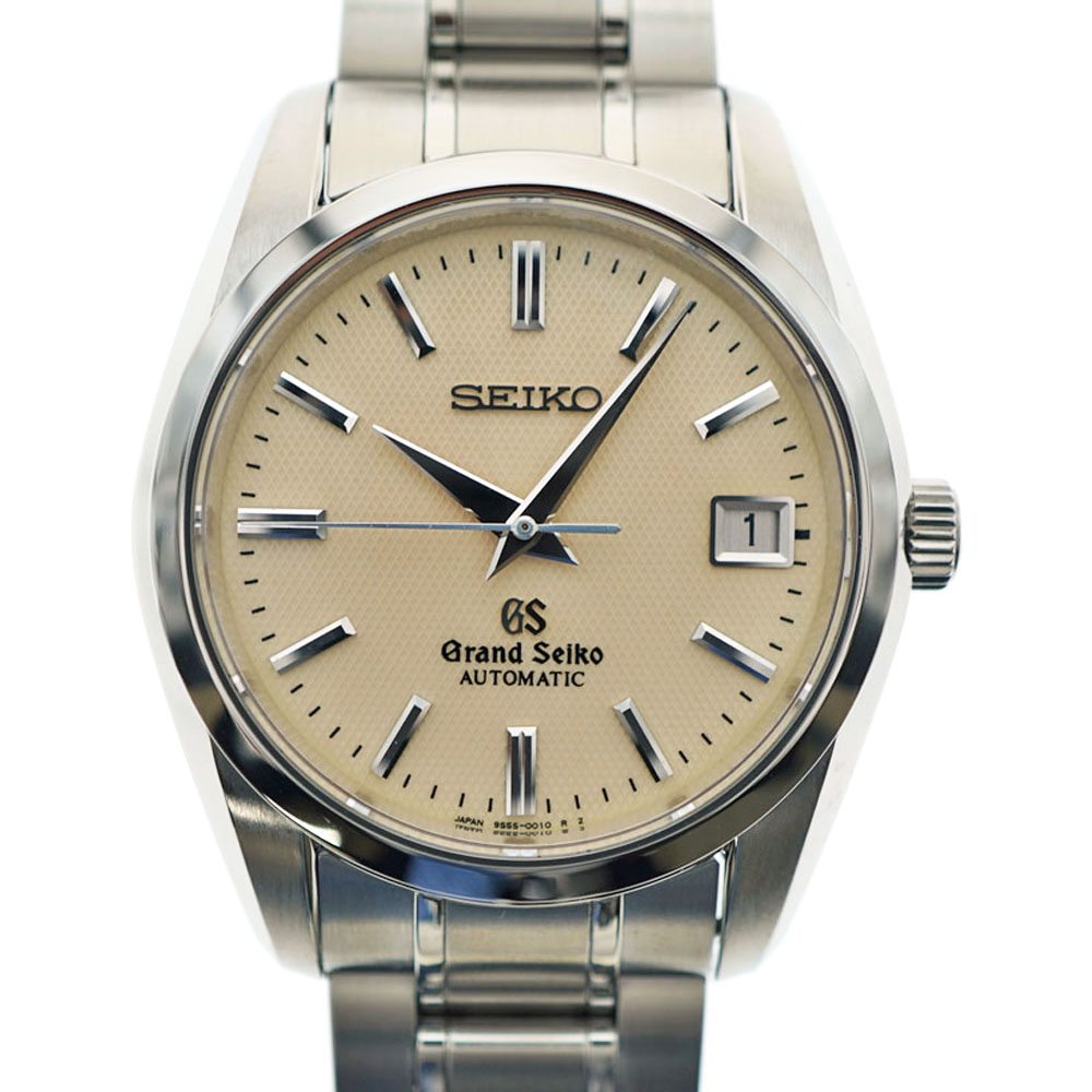 GRAND SEIKO【グランドセイコー】SBGR003 9S55-0020  メカニカル 300本限定 アイボリー 自動巻き カレンダー メンズ 腕時計 ステンレス メンテナンス済 【中古】USED-9【質屋かんてい局北名古屋店】n21-5469