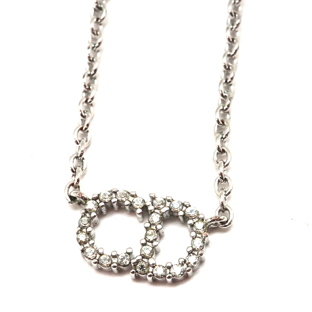 美品 Dior Clair D Lune ネックレス シルバー Christian Dior ディオール DIOR ネックレス レディース Clair D Lune