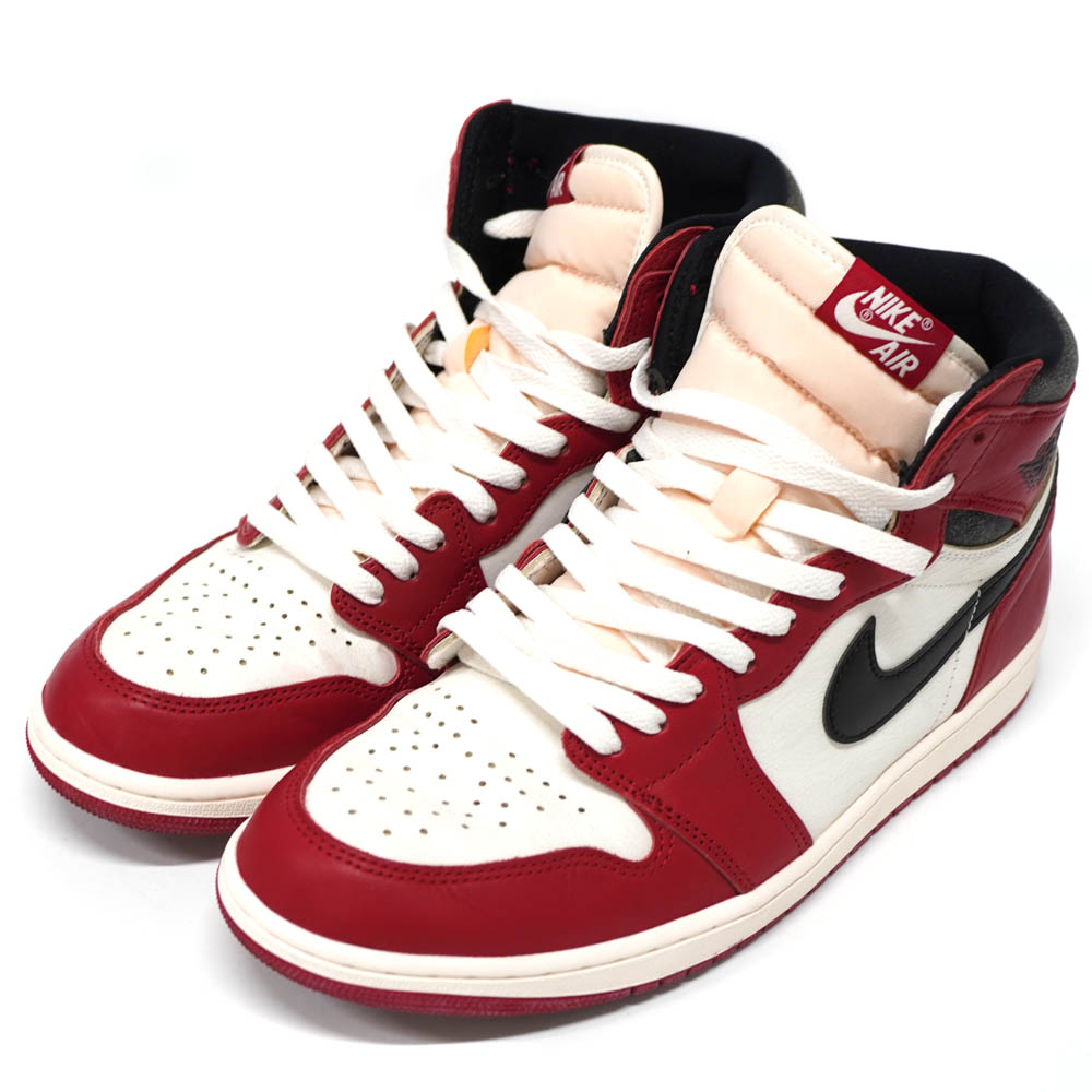ナイキ Nike DZ5485-612 エアジョーダン AIR JORDAN 1 ハイOG ロスト＆ファンド シカゴ スニーカー 中古】