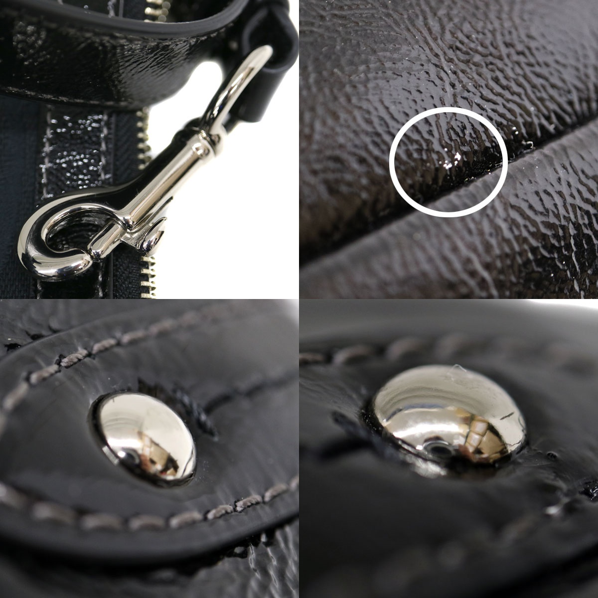 Coach F19731 Park Signature Demi 肩掛け黒