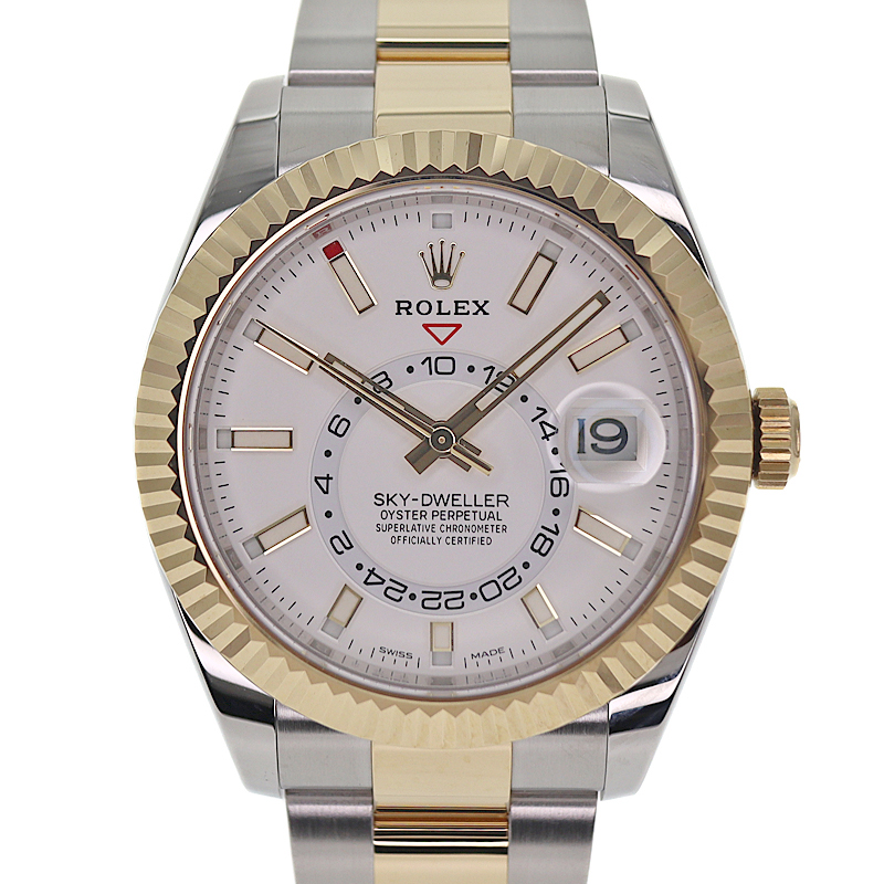 ロレックス Rolex 326933 スカイドゥエラー メンズ 腕時計 ホワイト【中古】