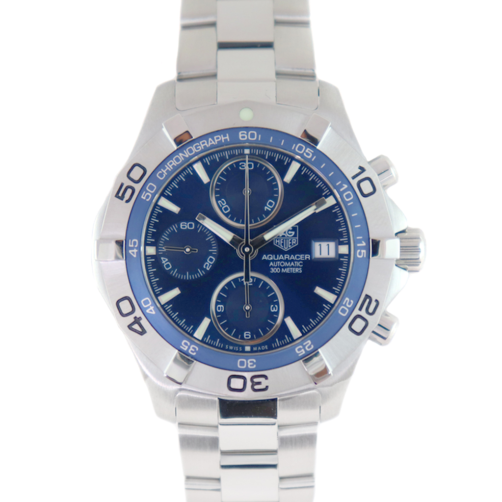 タグホイヤー Tag Heuer CAF2112.BA0809 アクアレーサー クロノ  ブルー 【中古】