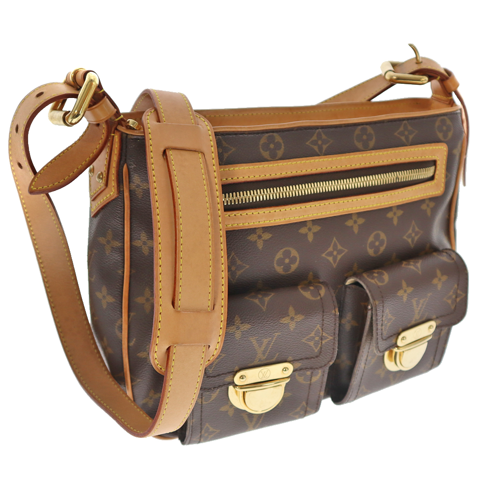 LOUIS VUITTON【ルイヴィトン】M40045 ハドソンGM ショルダーバッグ 肩掛け 鞄 かばん モノグラム ブラウン系 茶色 ブランド  ゴールド金具 レディース ユニセックス【中古】USED-6 質屋かんてい局春日井店 k23-337