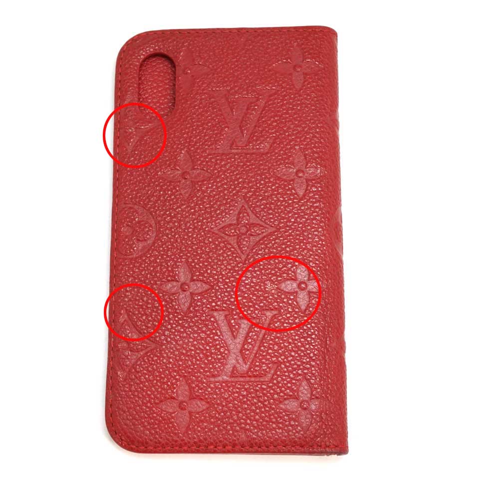 Louis Vuitton 手帳型 iPhoneケース エピフォリオ　レッド Louis Vuitton 手帳型 iPhoneケース エピフォリオ レッド LOUIS