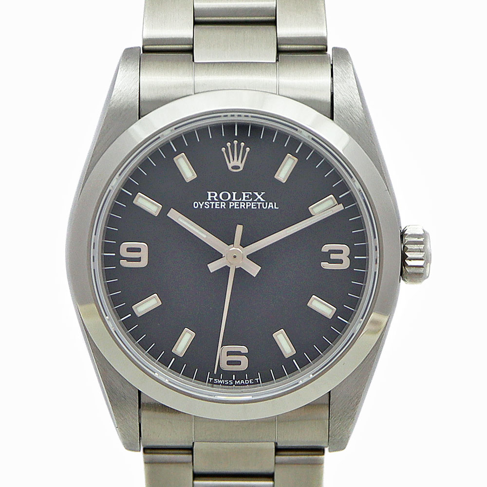 質屋かんてい局オンラインショップ / 茜部店 ロレックス Rolex 67480 オイスターパーペチュアル ブラック【中古】