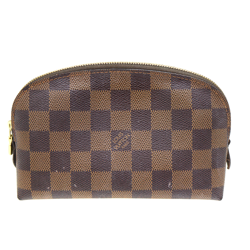 ルイヴィトン Louis Vuitton N47516 ポシェット・コスメティック ダミエキャンバス エベヌ ブラウン【中古】