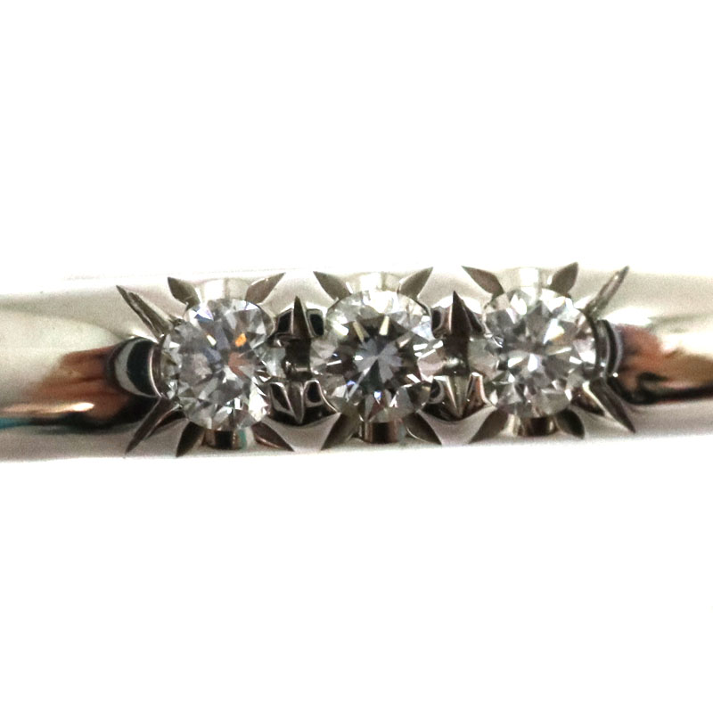 ティファニー クラシック バンドリング 3P Pt950プラチナ×ダイヤモンド