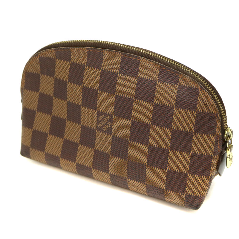 質屋かんてい局オンラインショップ / LOUIS VUITTON【ルイヴィトン】 N47516 ポシェット・コスメティック ポーチ ダミエキャンバス  エベヌ ブラウン系 LV USED-6【中古】 A22-849 質屋 かんてい局茜部店