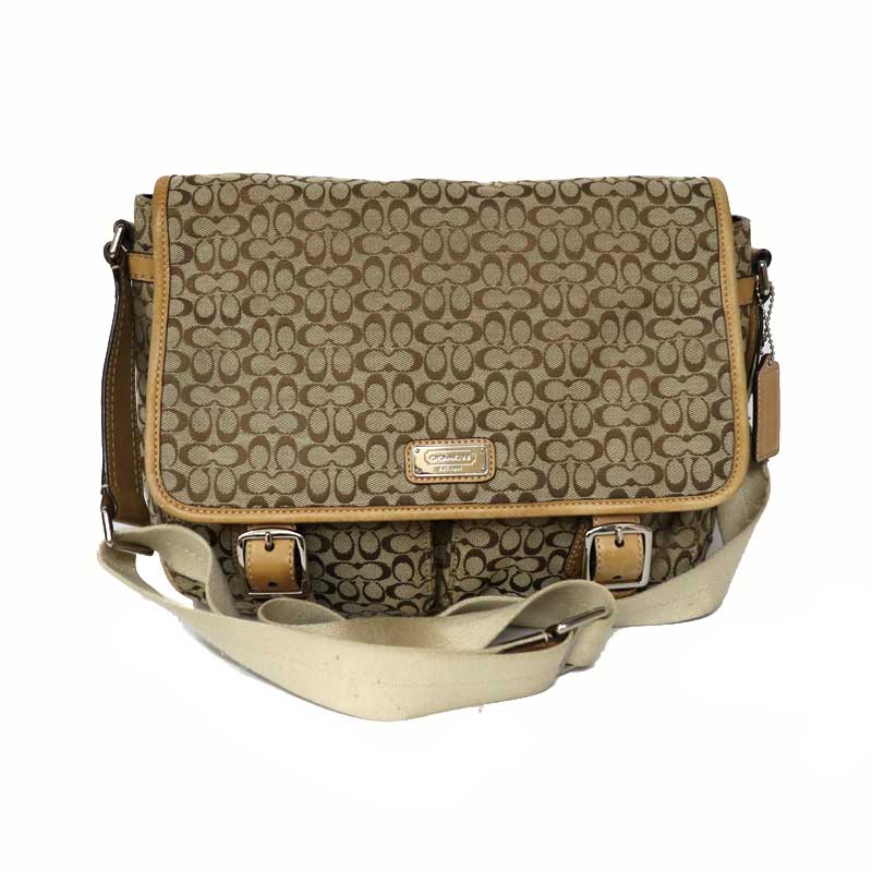 美品✨コーチ ショルダーバッグ キャンバス ブラウン F70283 シグネチャー COACH(コーチ) / ショルダーバッグ_シグネチャー/キャンバス