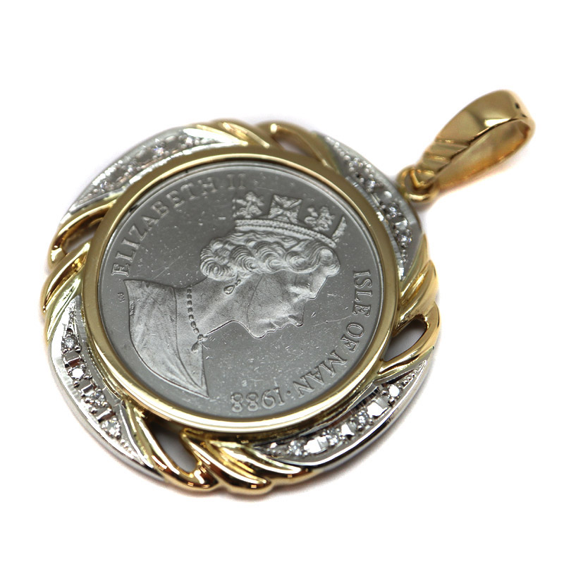 クイーンエリザベスII ペンダントトップ　プラチナ 10/21限定】クイーンエリザベスII コインペンダントトップ プラチナ