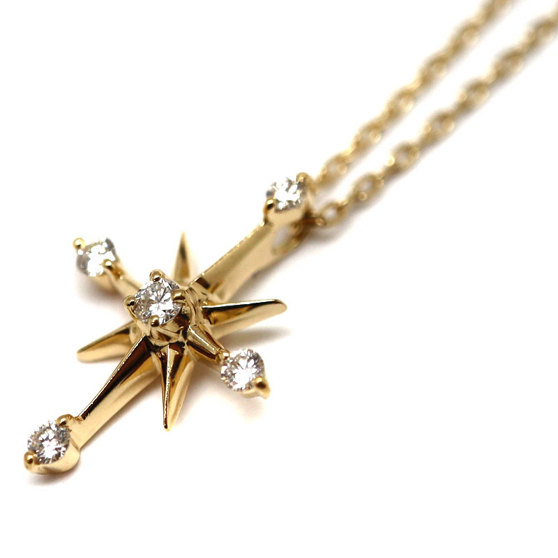 STAR JEWELRY  クロスネックレスダイヤモンド011