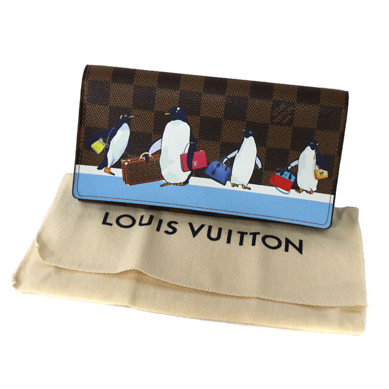 ヴィトン LouisVuitton ポルトフォイユサラ ペンギン　2017年限定 楽天市場】中古 ルイヴィトン ダミエ ポルトフォイユ サラ