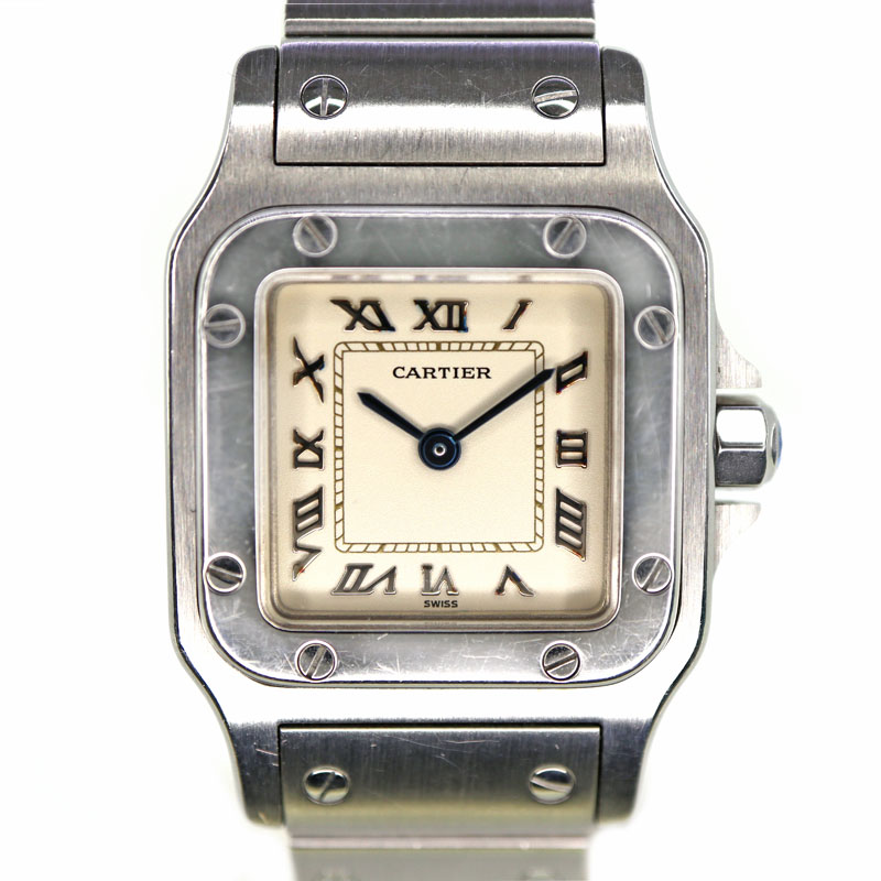 Cartier【カルティエ】W20024D6 サントスガルベSM  クォーツ 電池式 腕時計 レディース ステンレススチール 電池交換済【中古】USED-6 買取専門 かんてい局大垣店 p22-121